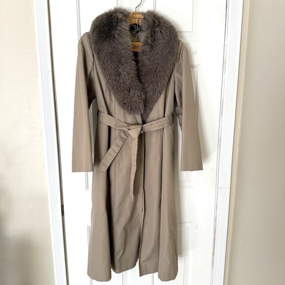 Palody Women's Fur Coat Jacket Trench Japan, Removeable Fur Lining Size M (13)